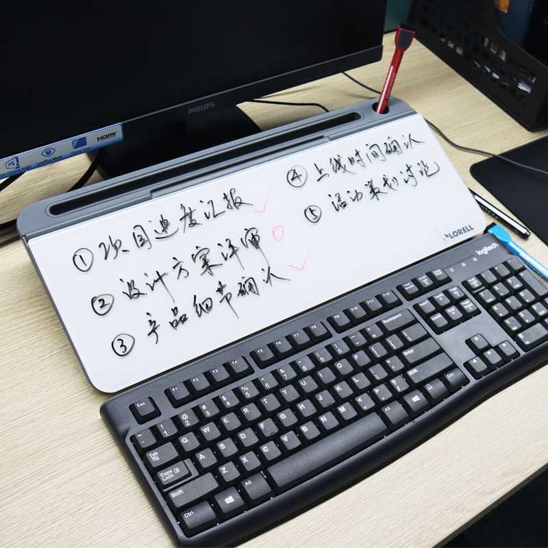 Tempered Glass Blackboard Business Office Erasable Note Board